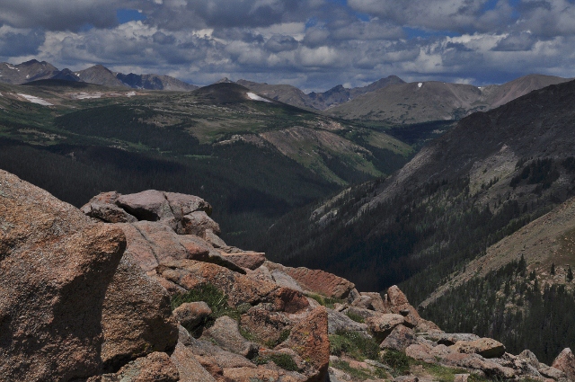 View from the Forest Canyon Overlook on the Trail Ridge Road
